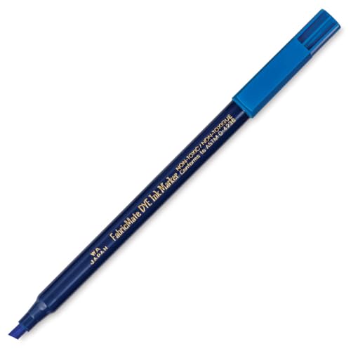 FabricMate Chisel Tip Fabric Marker, Cobalt Blue
