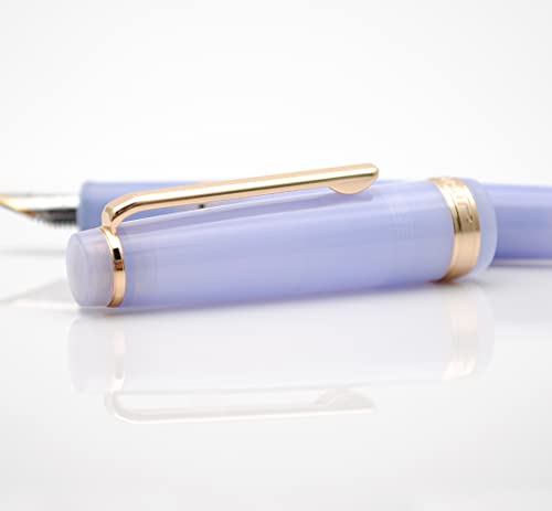 JINHAO 82 Fountain Pen with Gold Clip (F Nib 0.5mm, Transparent Violet) - color: Transparent Violet