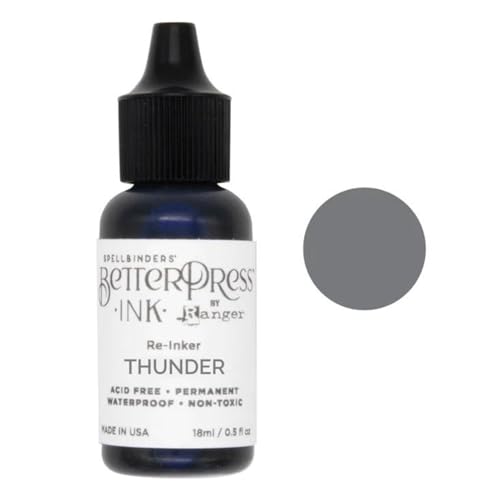Spellbinders BetterPress Letterpress Ink Pad & Reinkers Bundle (Jet Set) - color: Jet Set