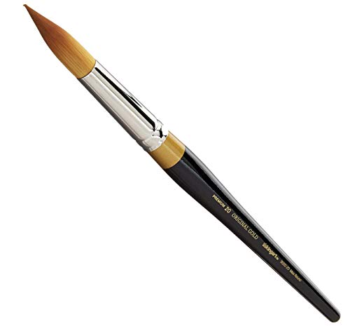 KingArt Original Gold 9020 Series, Premium Artist Brush, Golden TAKLON MAX Round-Size: 20 - size: 20