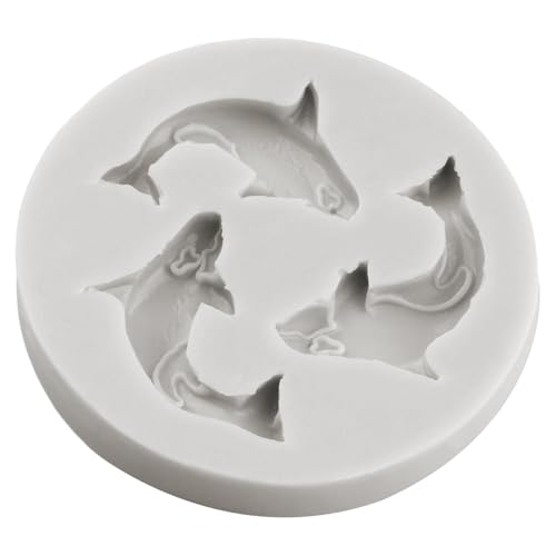 Ocean Animal Polymer Clay Mold Dolphin Killer Whale Silicone Molds for DIY Crafts Air Dry Plaster Polymer Clay Epoxy Resin Casting Jewelry Making - color: Style C