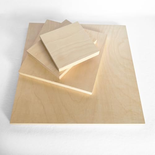 2 Pack 16 x 16 inch Wood Art Paint Boards, Unfinished Wood Canvas Panels for Crafts, Painting Canvas, DIY Art Gifts, Pouring, Arts Use with Oils, Acrylics (16×16 inch 2 Pack) - size: 16×16 inch 2 Pack