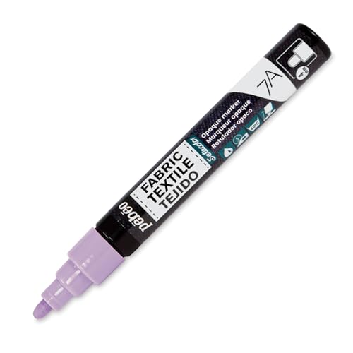 Pebeo 7A Marter Fabric Marker, 4 mm, Pastel Violet - color: Pastel Violet