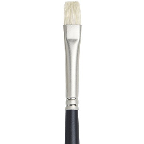 Winsor & Newton Artists' Oil Hog Paint Brush, Long Handle Size 4, Bright - size: #4, style: Bright