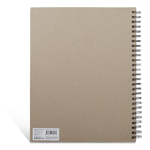 KINGART Mixed Media Paper Pad – 11x14 Inch, 1-Pack – 60 Sheets (98 lb / 160 GSM), Heavyweight Acid-Free Paper – Spiral-Bound Art Pad with Chipboard Backing