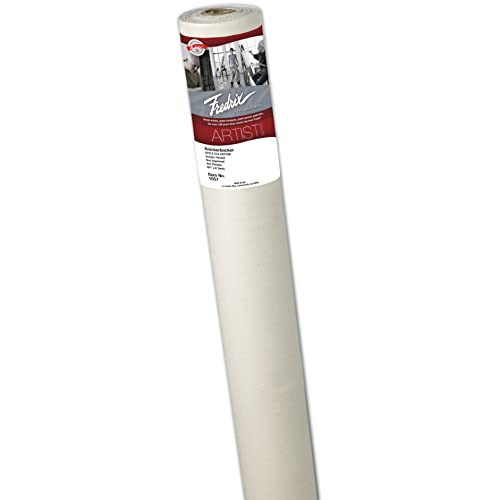Fredrix T1057 60" x 6yd Acrylic Primed Cotton Canvas Roll 574 Knickerbocker