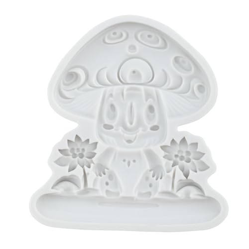 Cartoon Mushroom Silicone Resin Molds Mushroom Polymer Clay Mold for DIY Crafts Epoxy Resin Casting Air Dry Polymer Clay Plaster Jewelry Making - color: Style E