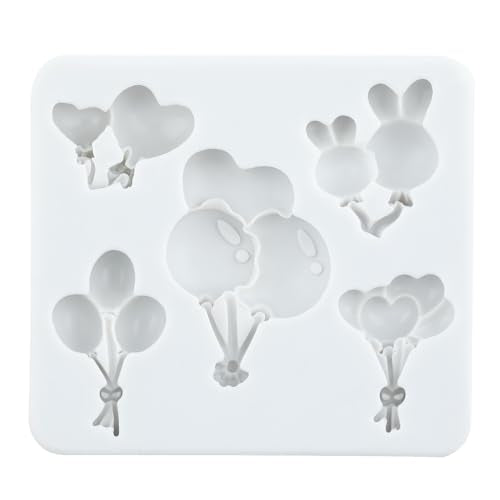 Heart Balloon Silicone Mold Balloon Polymer Clay Molds for DIY Crafts Epoxy Resin Casting Air Dry Polymer Clay Plaster Jewelry Making - color: Style C