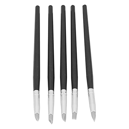 Semme Silicone Clay Sculpting Tool Set Portable Pottery Color Shaper with Flexible Heads for Art and Craft Red (S) - color: S