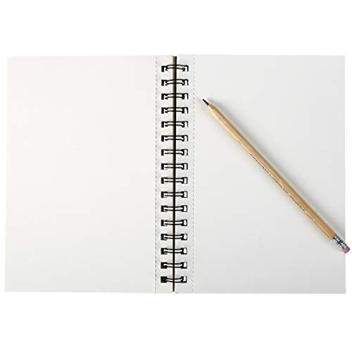 Artlicious Sketch Book 6 Pack - 5.5" x 8.5" - Small Spiral Sketch Books - Drawing Notebook - Sketchbook for Drawing Art - 6 Pack 360 Sheets White Paper