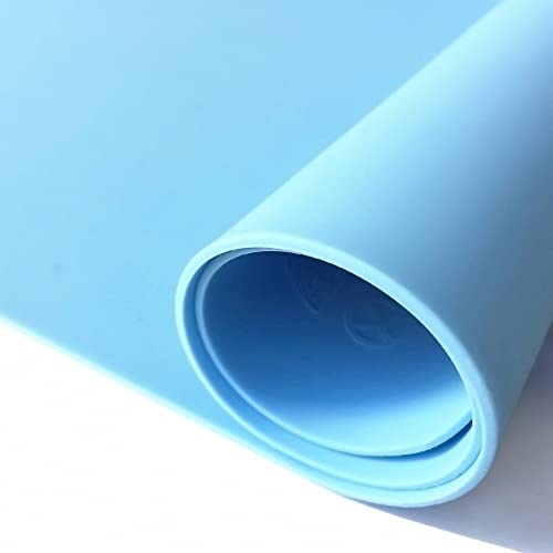 Home Essential, Supmat XL, Super Versatile Extra Large and Thick Heat Resistant Silicone Mat, Counter Mat (Serenity Blue) - color: Serenity Blue, size: X-Large