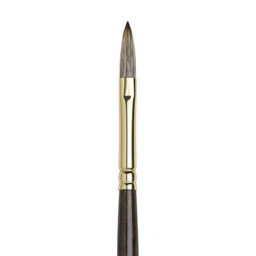 Winsor & Newton Monarch Filbert Long Handle Brush, X-Long, Size 4 - size: #4, style: Extra Long Filbert