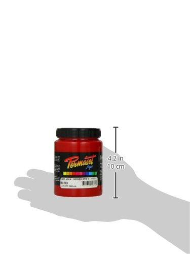Permaset Aqua Screen Printing Ink Mid Red 300ml