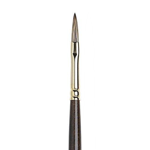 Winsor & Newton Monarch Filbert Long Handle Brush, X-Long, Size 2 - size: #2, style: Extra Long Filbert