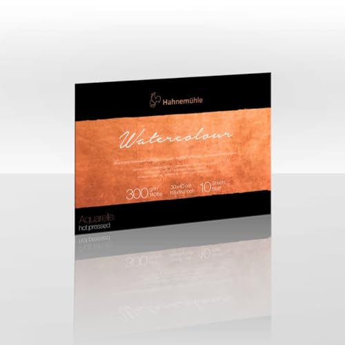 Hahnemuhle Collection Watercolor 300 Block Hot Pressed 11.8x15.7 Inches 300 GSM