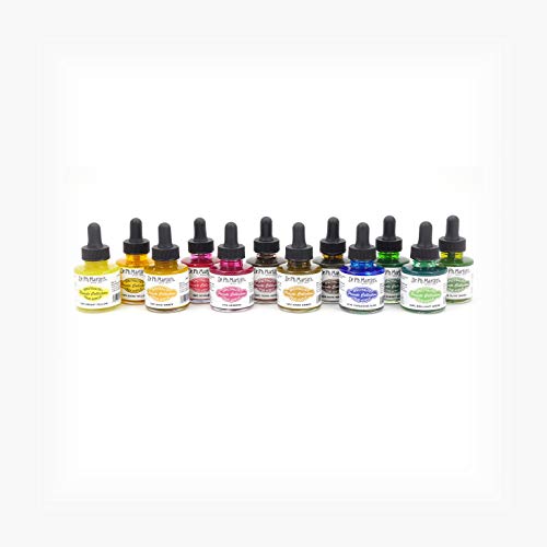 Dr. Ph. Martin's Spectralite Private Collection Liquid Acrylics Bottles, 1.0 oz, Set of 12 (Set 2) (800956-XXX)