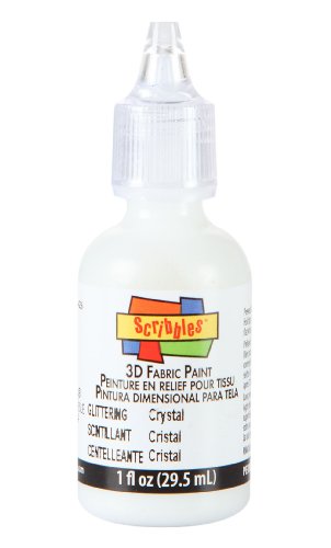 Scribbles 54301 Fabric Paint, Clear, 1 Oz - color: Clear, size: 1 Fl Oz (Pack of 1)