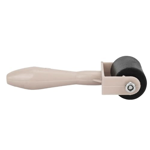 Estink 3.5cm Printmaking Brayer Rubber Roller Art Stamping Tool with Durable Rubber Roller for Block Printing Ink Painting (Silver) - color: Silver