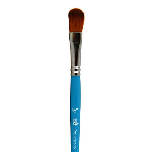 Princeton Select Artiste, Series 3750, Paint Brush for Acrylic, Watercolor and Oil, Oval Mop, 1/2 Inch - size: Size 1/2 inch