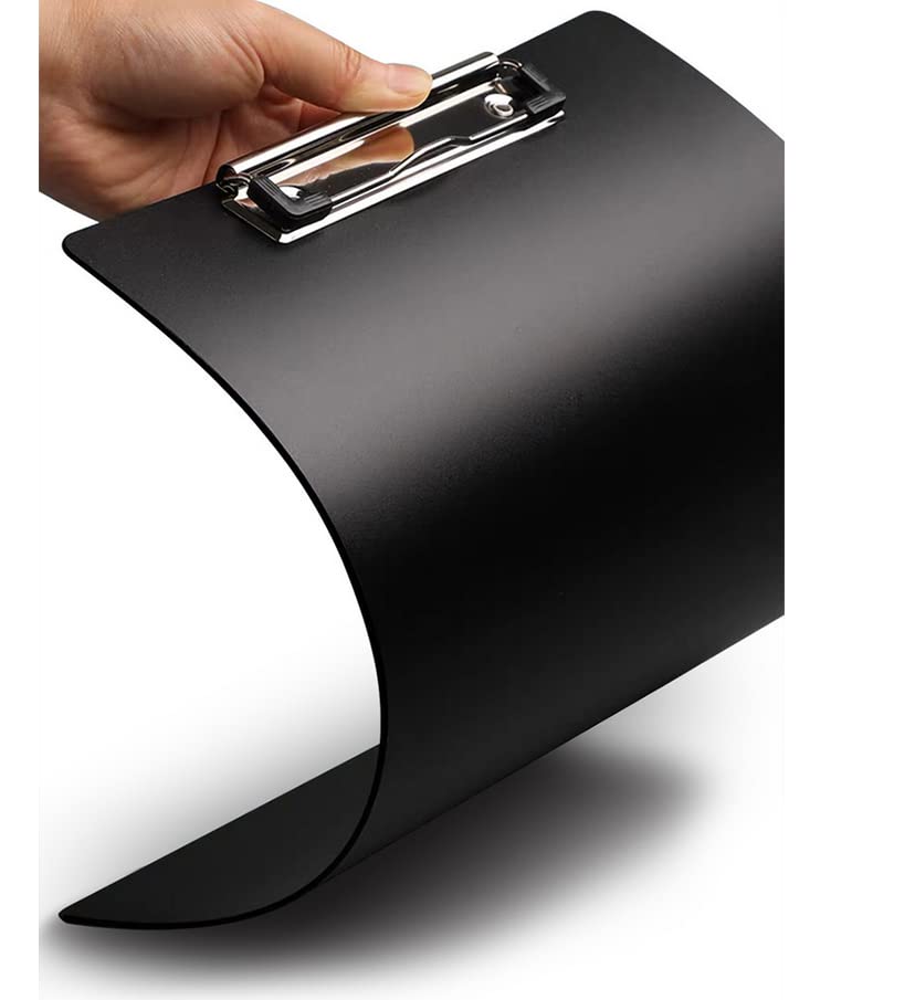 A4 Clipboard Black,Clip Boards Set of 8,Clip Board&Low Profile Clip,Letter Size Drawing Board Sketching Tool,12.5 x 9 Hanging File Folders Plastic Folder for Nurses,Students,Office (Horizontal) - style: Horizontal