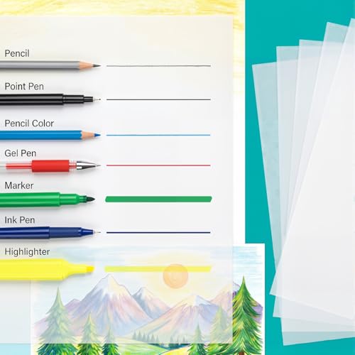 100 Sheets 11x17 Inch Translucent Vellum Paper, 60 GSM Vellum Tracing Paper Translucent Printable for Wedding Invitations, Drawing, Sketching, Belly Bands, Architectural Design