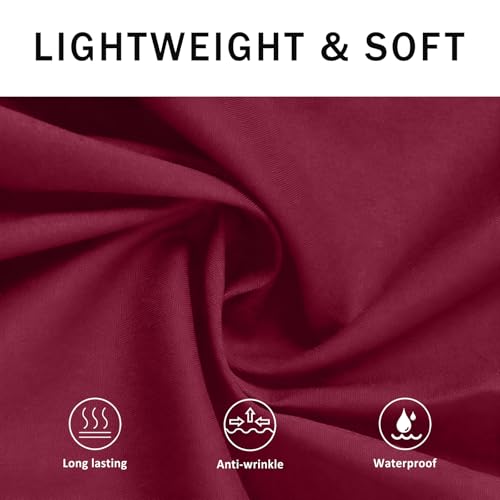 BOHARERS Waist Apron with 3 Pockets - Red Waitress Waiter Server Short Apron - color: F-1 Pack Red