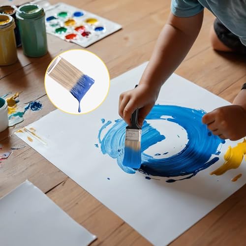 25 Pack 2 Inch Flat Paint Brushes, A Professional Range of Wall Paint Brushes for Your Home or DIY Paint,Furniture,Deck,and Wall Trim KUKLIPJIM - size: 25 Pack 2 Inch
