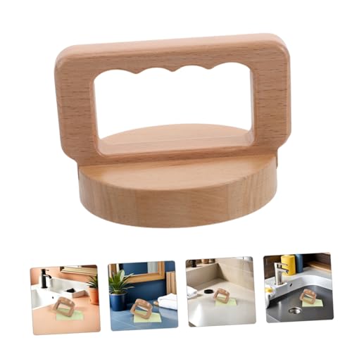 Hemobllo Wood Block Printing Baren with Ergonomic Handle and Cleaning Cloth – 4 Inch Linocut Printmaking Pressing Tool for Artists and Crafting Projects