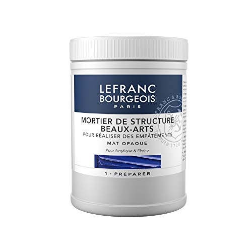 Lefranc & Bourgeois Artist Modelling Paste/Textured Highlight Impasto Matt Opaque Can Be Mixed with Acrylic Colour 500ml pot - size: 1 Count (Pack of 1), style: Modelling paste