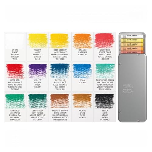 Winsor & Newton Professional Soft Pastels, Set of 15 - style: Set of 15