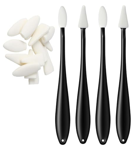 27 Pcs Blending Stumps, Blending Sticks for Drawing & Paper Erasing Pen for Drawing with 2 Sizes 40 Replacement Sponge Wipes (Highlighting, Shadowing, Correcting)