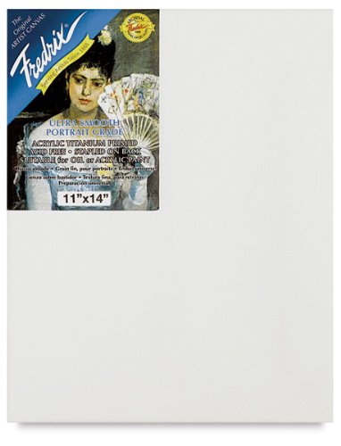 Fredrix 11 by 14-Inch Ultrasmooth Stretched Canvas