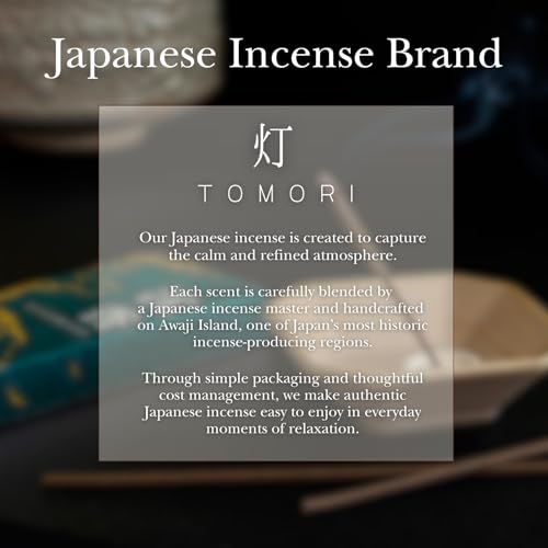 Agarwood Premium Japanese Incense Sticks 60sticks Coreless Low Smoke Natural Charcoal Free Non Toxic Temple Kyoto Aroma Aromatherapy Meditation Calming Stress Relief Relaxation Yoga Zen TOMORI