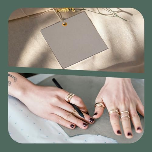 Goefun 20 Pcs 12.5x10 Thick Chipboard | Heavy-Duty 80pt/2mm Grey Bookboard Chip Board for Book Binding, Photo Backing, Crafts & DIY Projects - size: 12.5x10