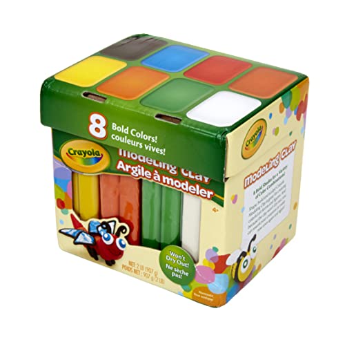Crayola Modeling Clay in Bold Colors, 2lbs, Gift for Kids, Ages 4 & Up (Pack of 8) - size: Small (Pack of 8)