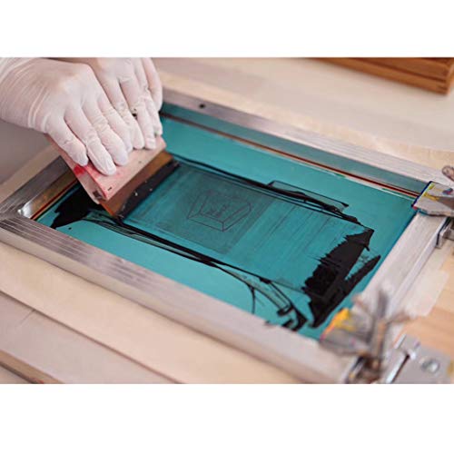 High-Precision Silk Screen Printing Frame Kit for T-Shirts DIY,with Plastic Scraper Squeegee and Hinge Clamp - Perfect for Woven Fabric and Crafts Accessories, Ideal for Small