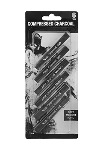compressed charcoal sticks Drawing Class Essential Tools Kit