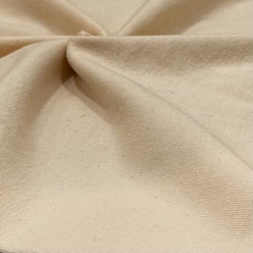 Cotton Spandex Jersey Fabric - 4 Way Stretch - 60" Width Sold by The Yard - Ideal for T-Shirts, Dresses, Athleticwear Apparel (Cream, 3 Yards) - color: Cream, size: 3 Yards