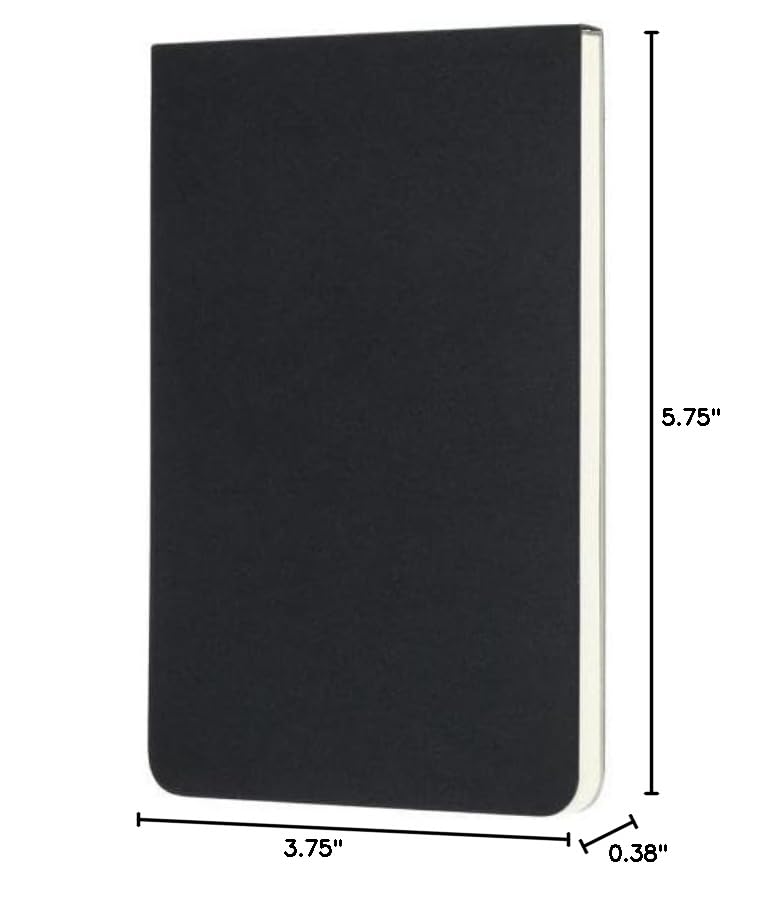 Moleskine Art Sketch Pad, Soft Cover, Pocket (3.5" x 5.5") Plain/Blank, Black, 48 Pages