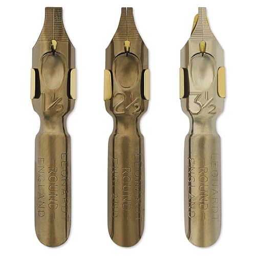 MANUSCRIPT Leonardt Dip Pen Nibs - Round Hand No. 2, Set of 3
