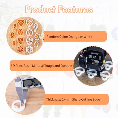 Puocaon Sports Polymer Clay Cutters - 16 Pcs for Jewelry Making, Football, Baseball, Basketball, Tennis, Volleyball, Earrings