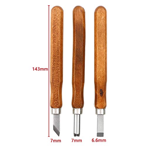 3 PCS Wood Carving Knife Set SK5 Wood Carving Tools Hand Carving Tool Set for DIY Sculpture Carpenter Experts & Beginners