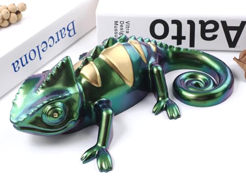 Large Chameleon Resin Molds Silicone 3D Animal Epoxy Resin molds Lifelike Deep Lizard Silicone Molds for Resin Crafts DIY Art Home Decor & Gifts