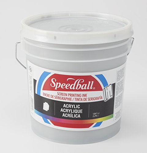 Speedball Acrylic Screen Printing Ink, 128-Ounce, Silver - color: Silver