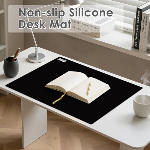 31.5" x 23.6" Extra Large Silicone Mat for Resin Casting, Epoxy and Crafts, Nonstick Silicone Sheet for Jewelry Casting Molds, Countertop Protector Mat Heat Resistant Placemats by Foepoge, Black - color: Black