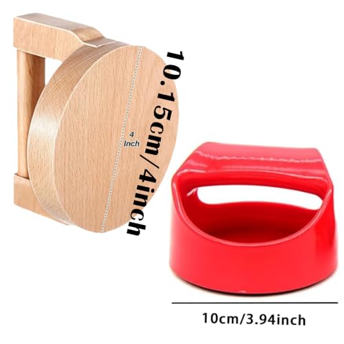 1Pc Wood Block Printing Baren and 1Pc ABS Printing Baren Tool for Crafting, Printing, Inking and Stamping, Ideal for Block Printing Linocut Crafting Scrapbooking