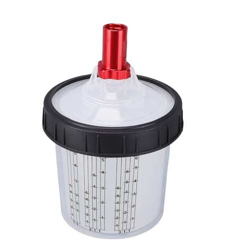 Dpofirs 50 Pack Disposable Spray Cup Liners Lids | 20.3oz Liner System Hard Cup Mixing Stick for HVLP LVLP Sprayers