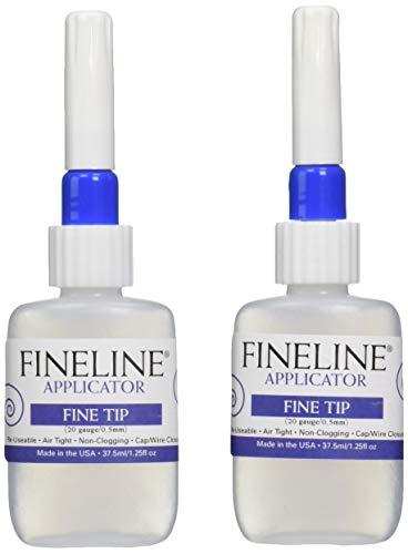 Fineline Applicators 20 Gauge Applicators & Bottles - Empty, pack of 2 - size: 1.25 Fl Oz (Pack of 2)
