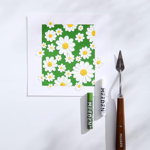 MEEDEN Soft White Oil Pastels: 6 Pcs Oil Pastels for Artists Beginners Adults - Smooth Oil Pastel Crayons for Art Supplies, Painting, Drawing, Blending, Layering, Shading - style: 6 White Colors