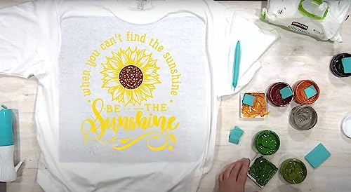 DGAGA Silk Screen Stencils,Sunflower Self Adhesive Silk Screen Stencils Reusable,Be The Sunshine Mesh Stencil for Chalk Paste Screen Printing Stencils for Painting on Wood,Chalkboard,Fabric,Art Craft - color: sunflowers stencils
